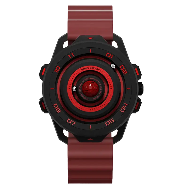 Relógio Gravity 4.0 Spark – Design Futurista Vermelho Inspirado em Marte